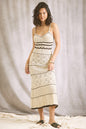 Warm Taupe Crochet Dress