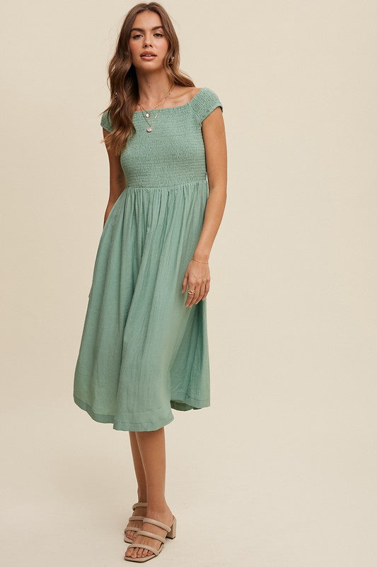 Jade Whisper Pocket dress