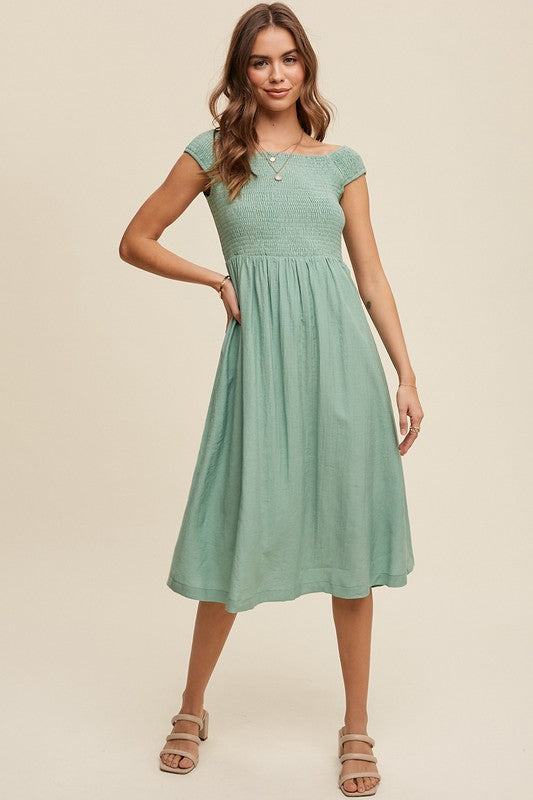 Jade Whisper Pocket dress