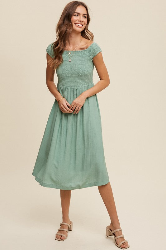 Jade Whisper Pocket dress