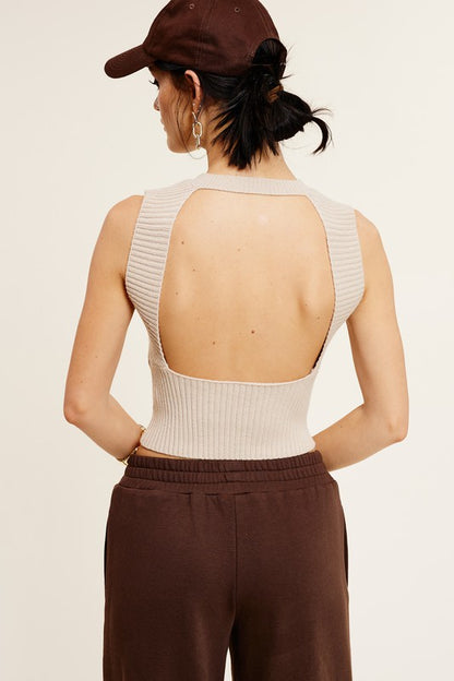 Sexy Back Knit Tank