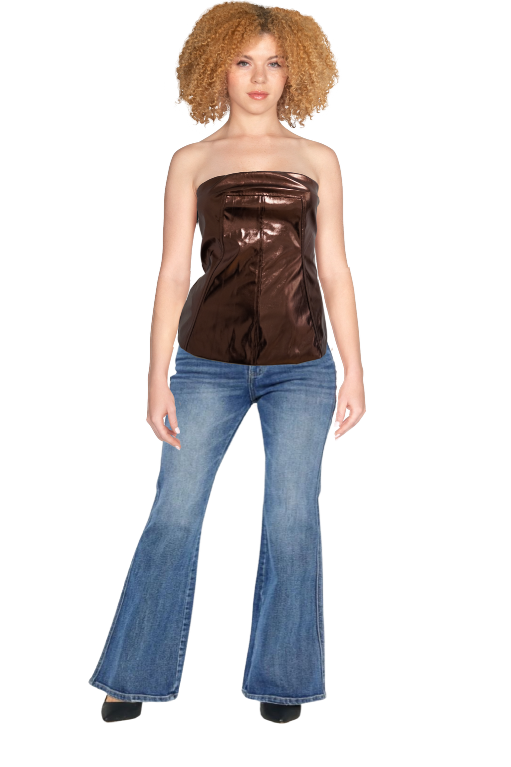 Metallic Mocha Tube Top