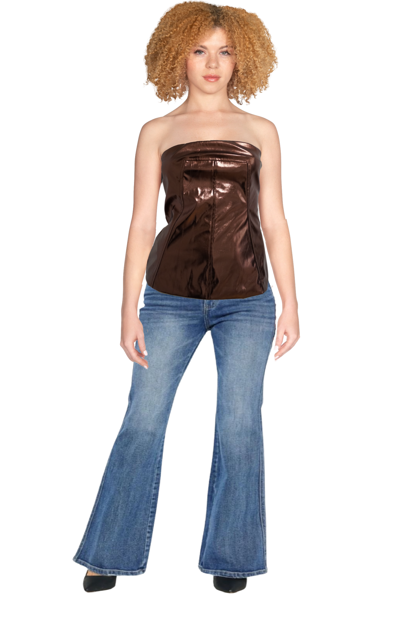 Metallic Mocha Tube Top