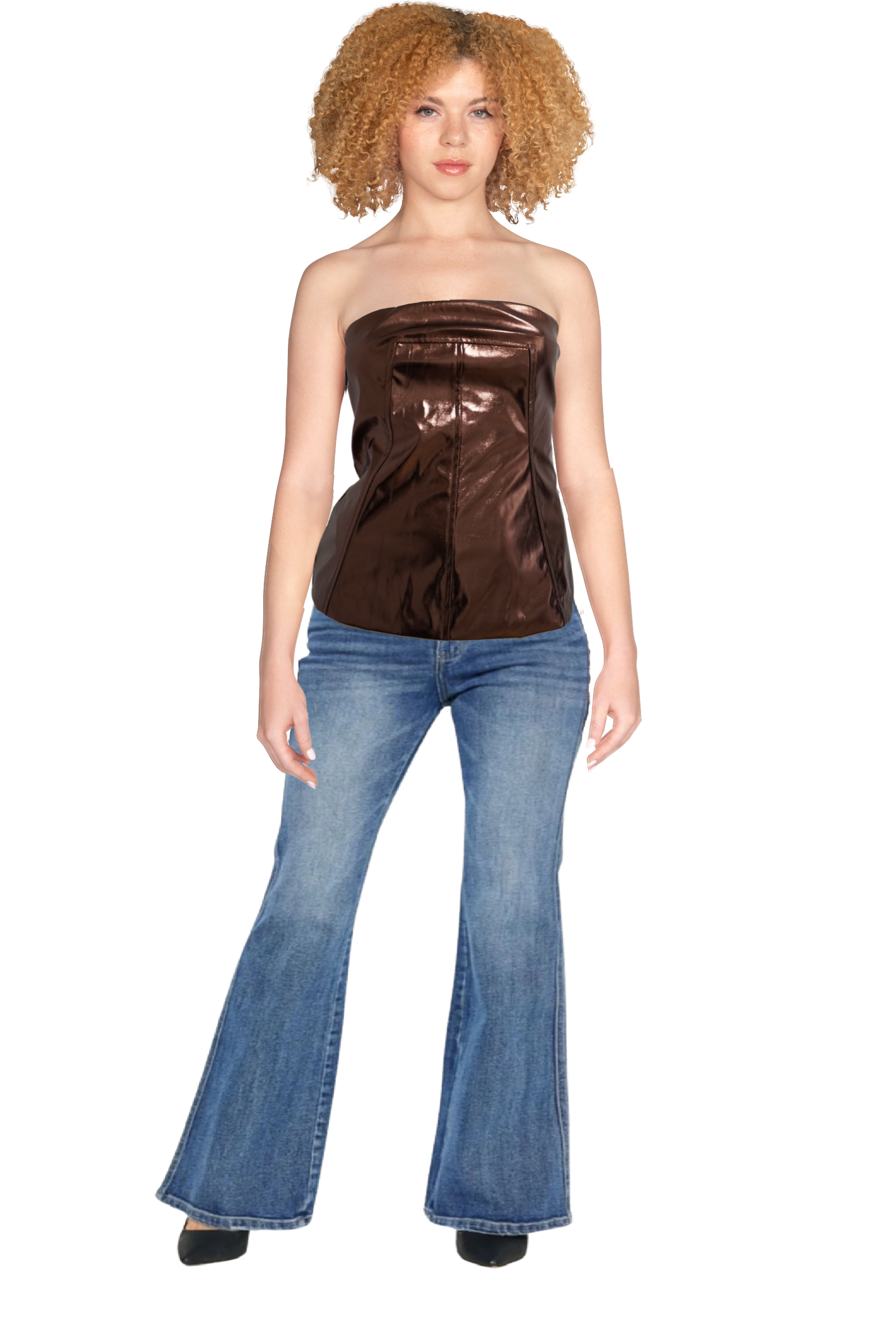 Metallic Mocha Tube Top