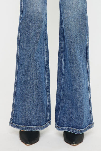 Cat's Whiskers High Waist Flare Jeans