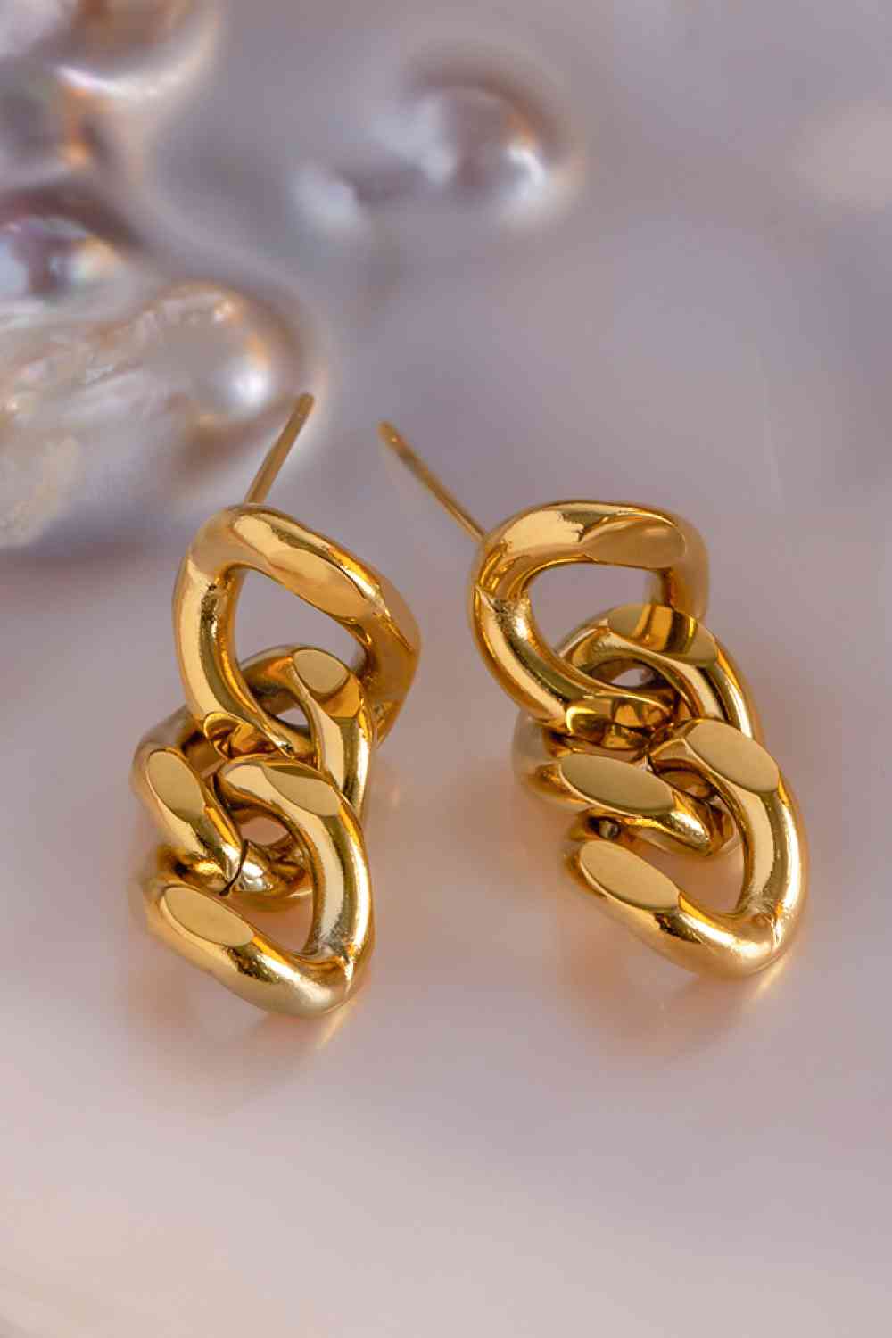 Stainless Steel Chain Earrings